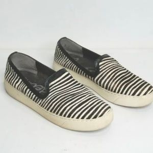 Sam Edelman zebra slip on sneakers